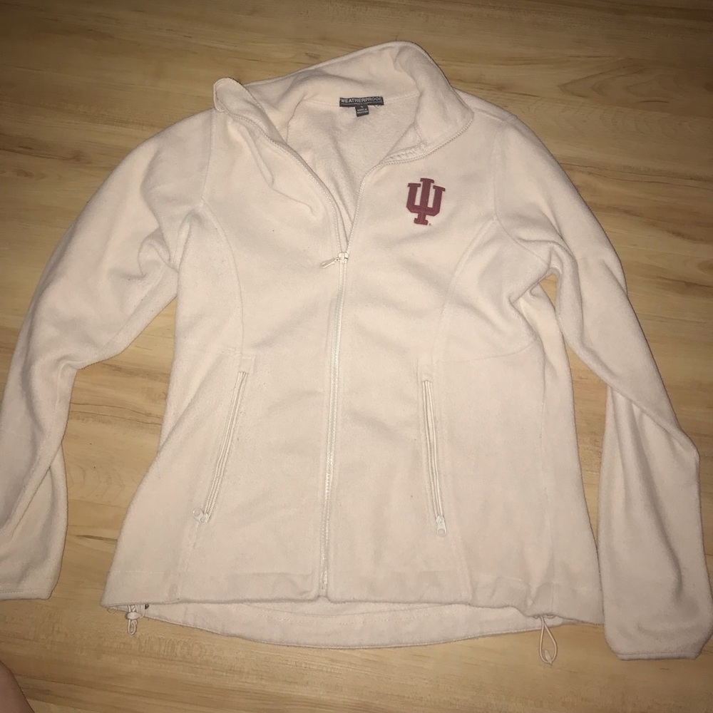 Indiana University zip up fleece hoodie